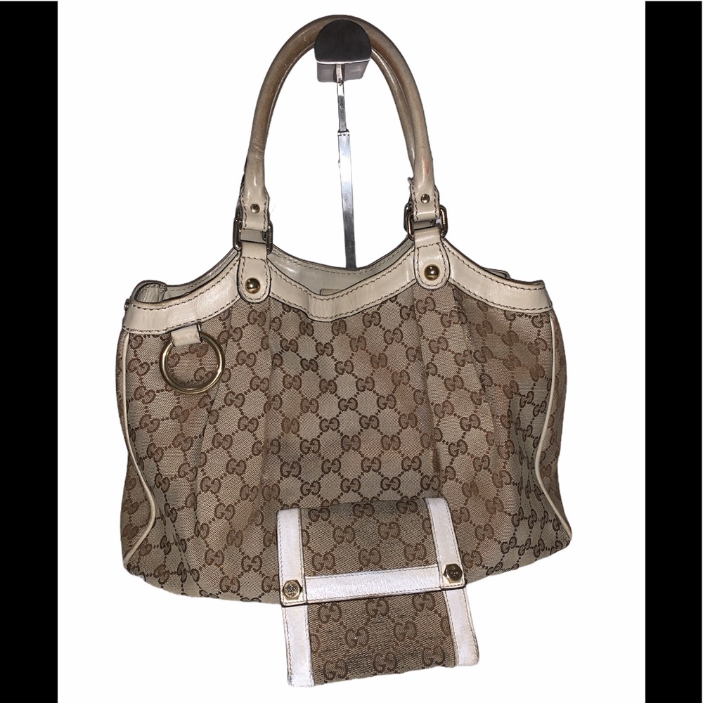 BUNDLE Gucci Sukey Tote Gg Canvas Medium